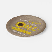 Little Sunflower 1st Birthday Paper Bord (Gekanteld)