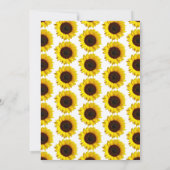 Little Sunflower Birthday Bedankkaart (Achterkant)