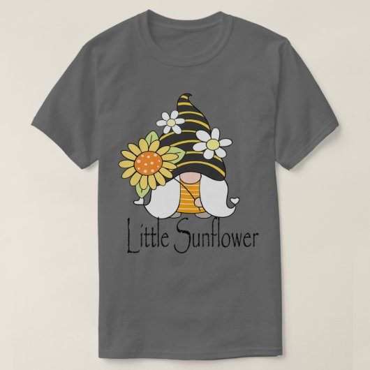Little Sunflower Cute Gnome T-shirt (Design voorkant)