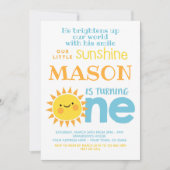 Little Sunshine 1st Birthday Kaart (Voorkant)