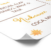 Little Sunshine 1st Birthday Milestone Poster (Hoek)