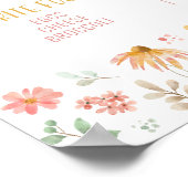 Little Sunshine 1st Birthday Milestone Poster (Hoek)