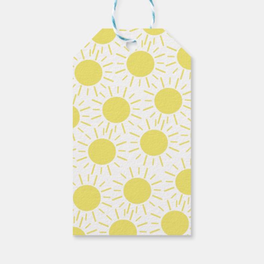 Little Sunshine 1st Birthday Party Cadeaulabel (Achterkant)