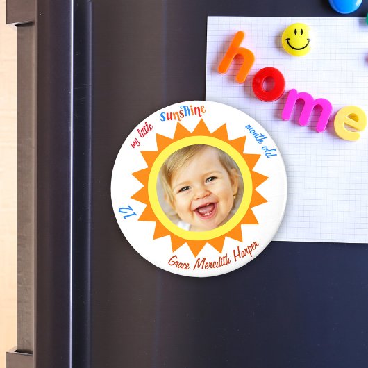 Little Sunshine Baby Foto Keepsake Keuken Kantoor Magneet