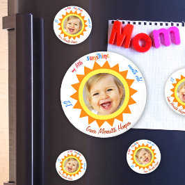 Little Sunshine Baby Foto Keepsake Keuken Kantoor Magneet