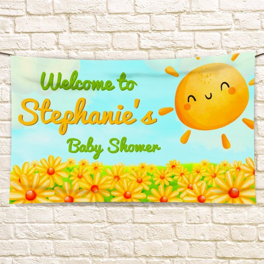 Little Sunshine Baby shower - Banner