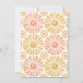 Little Sunshine Baby shower bedankje Kaart (Achterkant)