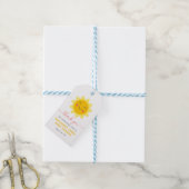 Little Sunshine Baby shower Bedankt Cadeaulabel (Met Touw)