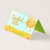 Little Sunshine - Baby shower Food Label Kaart (Voorkant)