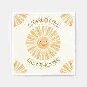 Little Sunshine Baby shower gepersonaliseerd Servet (Voorkant)