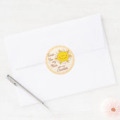 Little Sunshine Baby shower Heel erg bedankt Ronde Sticker (Envelop)