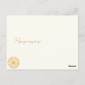 Little Sunshine Baby shower Invitation Briefkaart (Achterkant)