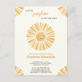 Little Sunshine Baby shower Invitation Briefkaart (Voorkant)