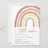Little Sunshine Baby shower Invitation Kaart (Voorkant)