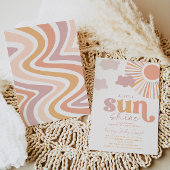 Little Sunshine Baby shower Invitation Kaart