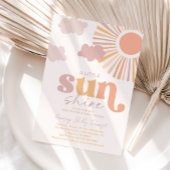 Little Sunshine Baby shower Invitation Kaart
