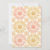 Little Sunshine Baby shower Invitation Kaart (Achterkant)