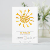 Little Sunshine Baby shower Kaart (Staand voorkant)