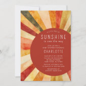 Little Sunshine Baby shower Kaart (Voorkant)