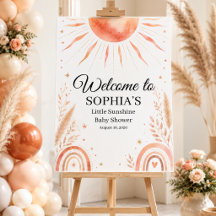 Little Sunshine Baby Shower Ontvangstbord