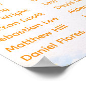 Little Sunshine Baby Shower Seating Chart Poster (Hoek)