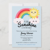 Little Sunshine Baby shower-uitnodiging Kaart (Voorkant)