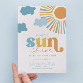 Little Sunshine Birthday Invitation Kaart