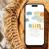 Little Sunshine Birthday Invitation Kaart