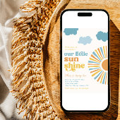 Little Sunshine Birthday Invitation Kaart