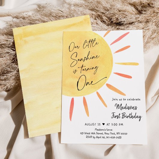 Little Sunshine Boho Birthday Kaart