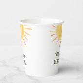 Little Sunshine Boho Birthday Papieren Bekers (Links)