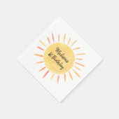 Little Sunshine Boho Birthday Servet (Hoek)