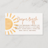 Little Sunshine Boho Genderneutraal Baby shower Informatiekaartje (Voorkant)