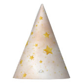 Little Sunshine Boho Rainbow Gold Star Birthday Feesthoedjes (Links)