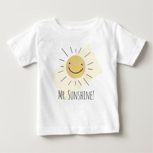 Little Sunshine Custom Baby Jersey T-Shirt (Voorkant)