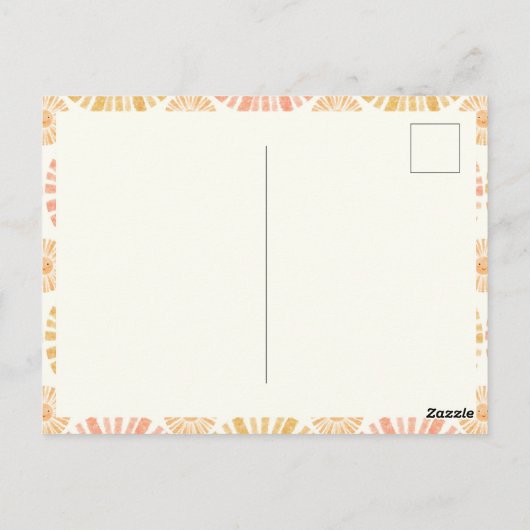 Little Sunshine eerste uitnodiging voor de eerste  (Achterkant)