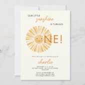 Little Sunshine eerste verjaardag Kaart (Voorkant)