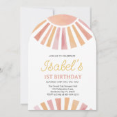 Little Sunshine Eerste verjaardag, Sunshine 1e Geb Kaart (Voorkant)