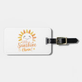 Little Sunshine gepersonaliseerd Bagagelabel (Voorkant horizontaal)