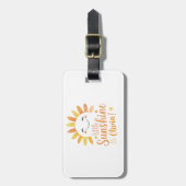 Little Sunshine gepersonaliseerd Bagagelabel (Voorkant verticaal)