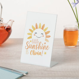 Little Sunshine gepersonaliseerd voetstuk teken Reclamebord Met Voetstuk