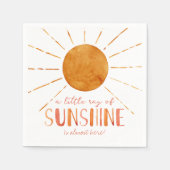 Little Sunshine Girl Whimsical Baby shower Servet (Voorkant)