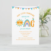 Little Sunshine is een eerste verjaardag Kaart (Staand voorkant)