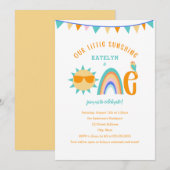 Little Sunshine is een eerste verjaardag Kaart (Voorkant / Achterkant)