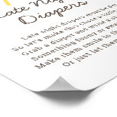 Little Sunshine Late Night Luierspelbord Poster (Hoek)