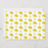 Little Sunshine Lemon Verjaardagsfoto Kaart (Achterkant)