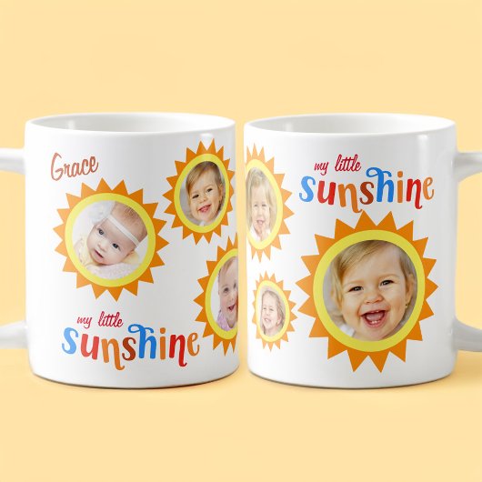 Little Sunshine Milestone Baby Foto Koffiemok