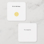 Little Sunshine Mini Bedankt voor je briefkaart (Voorkant / Achterkant)