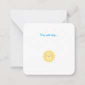 Little Sunshine Mini Bedankt voor je briefkaart (Voorkant)