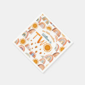 Little Sunshine Naam 2e Verjaardag Jongen Servet (Hoek)